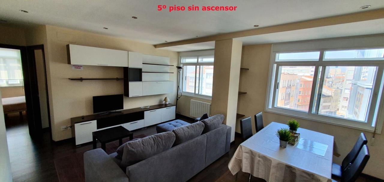 Coqueto apartamento de 2 habitaciones en zona estación tren Corunha Exterior foto